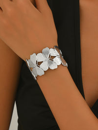 Silver Tone Cuff Bracelet - Modestly Vogue 