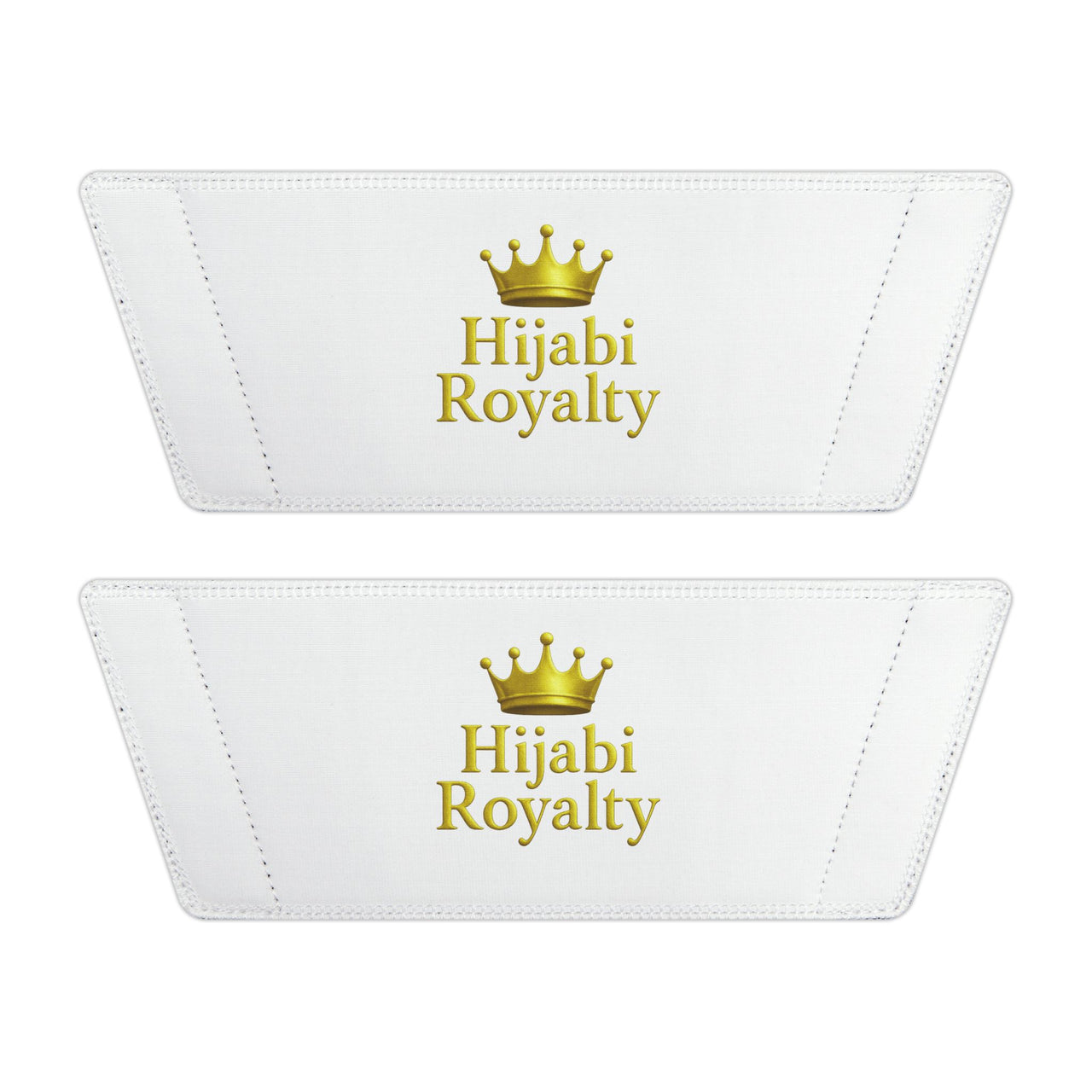 Women's Removable-Strap Slide Sandals Hijabi Royalty™ — Adjustable White Faux-Leather Pool & Casual Slides