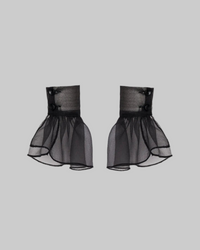 Black Trendy Blouses for Women – Elegant Tops with Frilled Cuffs - Modestly Vogue 