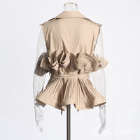 Patchwork Ruffled Shirt | Trendy & Feminine Design - Modestly Vogue 