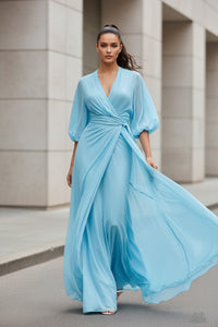 European And American-style Slim-fit Long Dress For Women - Modestly Vogue 