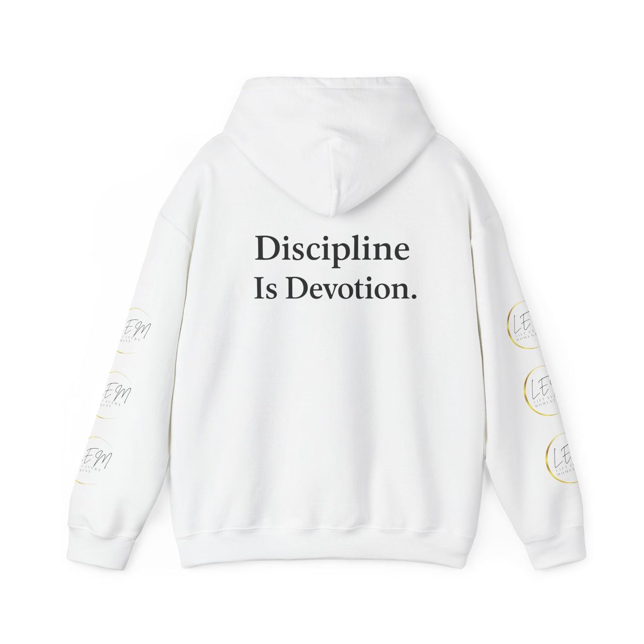 L.E.M Hooded Sweatshirt - "Discipline Is Devotion" Athleticwear Hoodie Sweatshirt - Modestly Vogue 