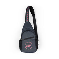 Grey LEM Sling Chest Bag – Compact Crossbody Pack for Everyday Carry