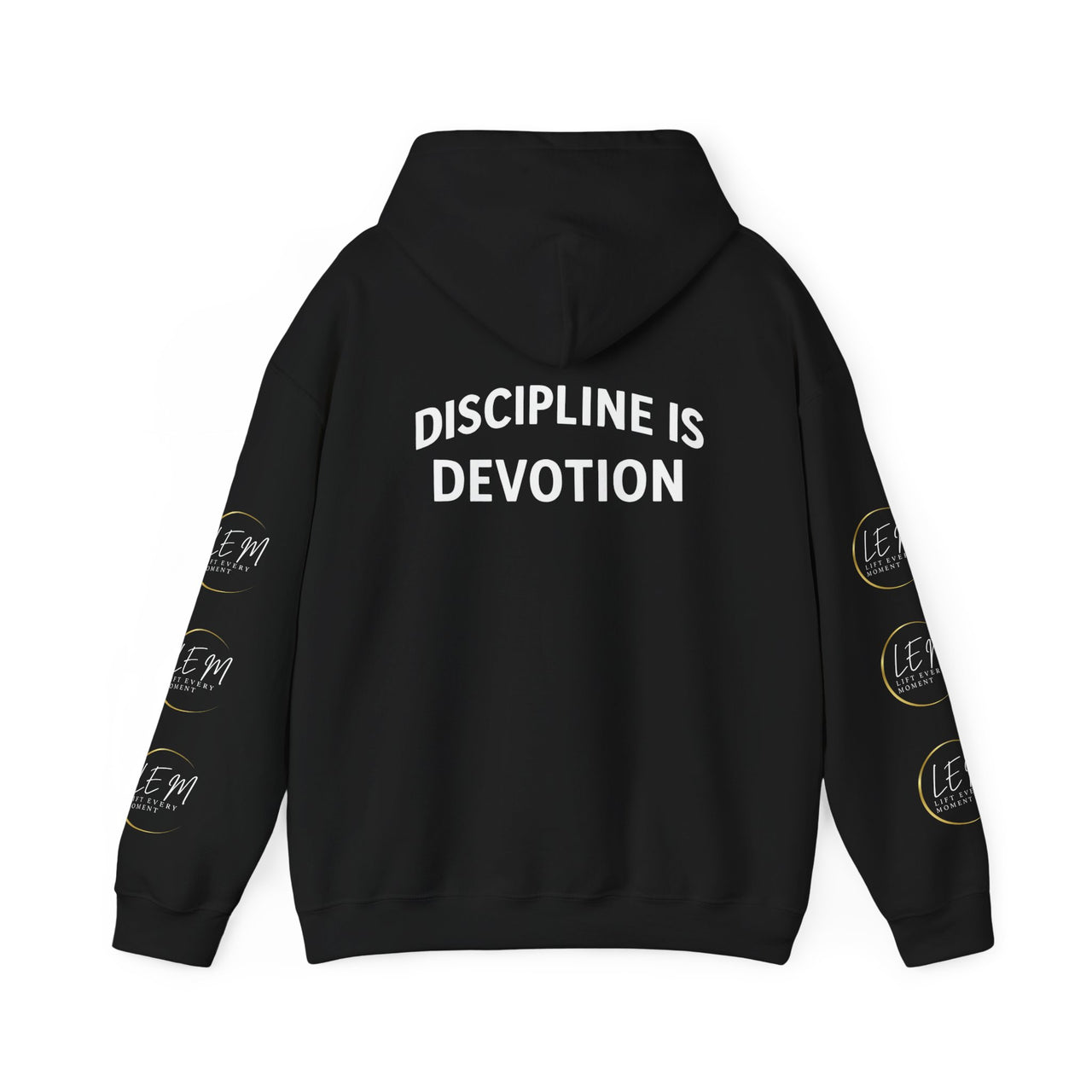 L.E.M Hooded Sweatshirt - "Discipline Is Devotion" -Athleticwear Hoodie Sweatshirt - Modestly Vogue 