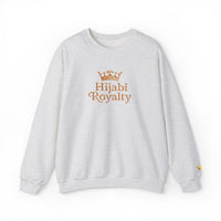 Hijabi Royalty™ Crewneck Sweatshirt — Gold Crown Graphic, Modest Fashion Gift