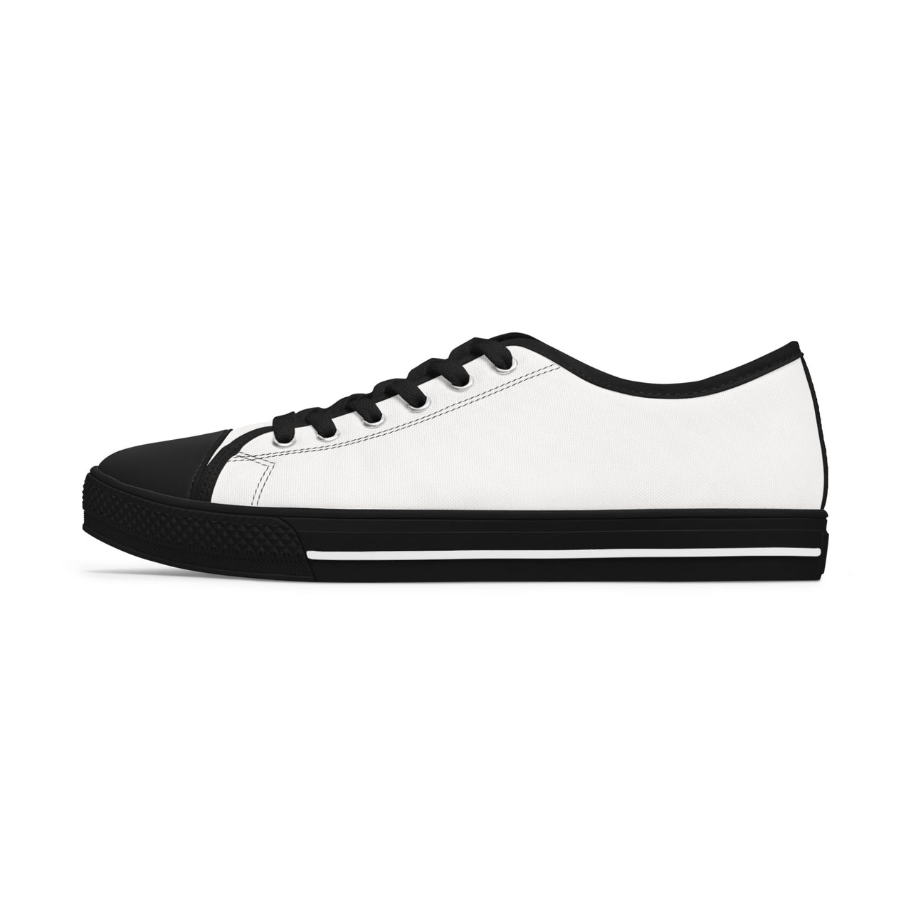 Black Low Top Sneakers — "Hijabi Royalty™ Muslimah Streetwear Classic Women's Canvas Trainers