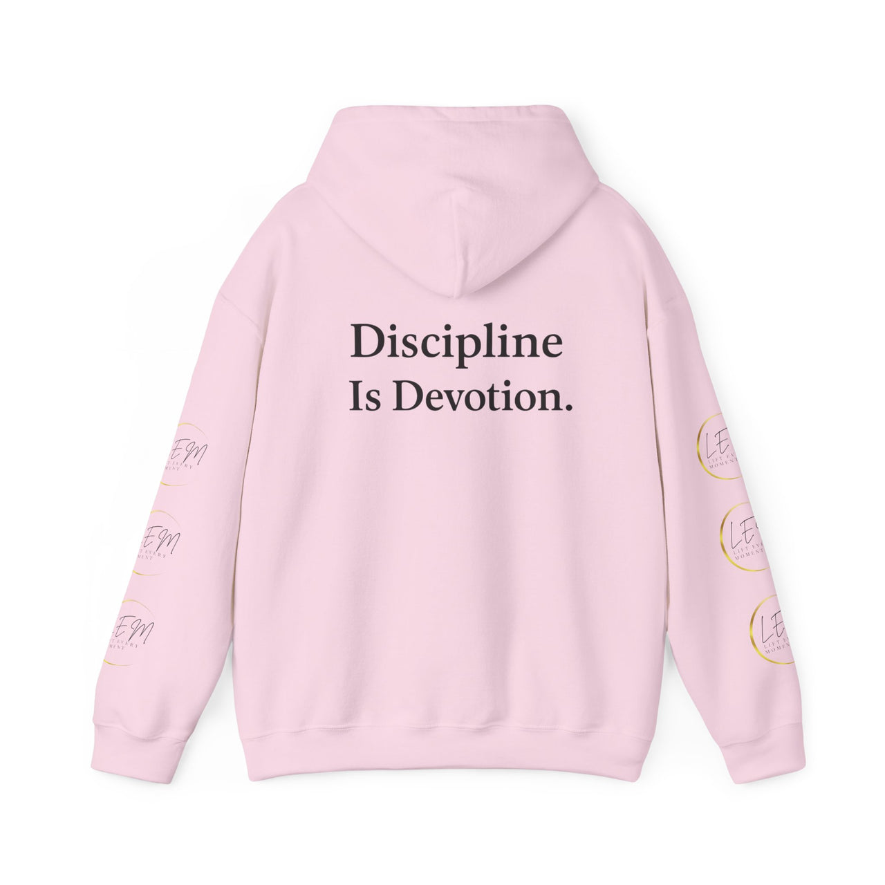 L.E.M Hooded Sweatshirt - "Discipline Is Devotion" Athleticwear Hoodie Sweatshirt - Modestly Vogue 