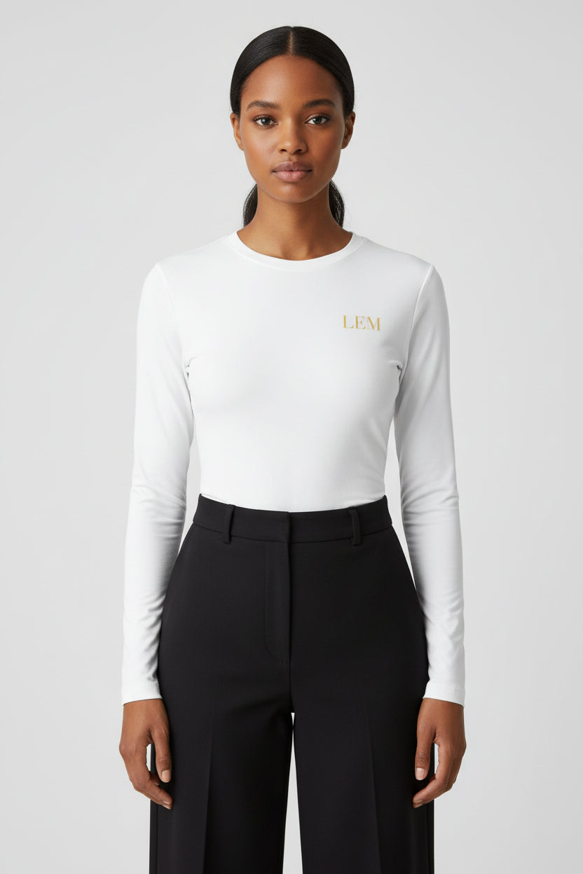 'LEM' Essential Edit Long Sleeve Tee | Butter Yellow - Modestly Vogue 