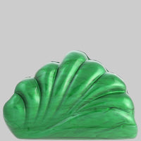 Acrylic Shell Shape Evening Clutch Bag Purse - Modestly Vogue 
