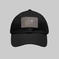 L.E.M. Leather Patch Signature Baseball Cap Hat - Modestly Vogue 