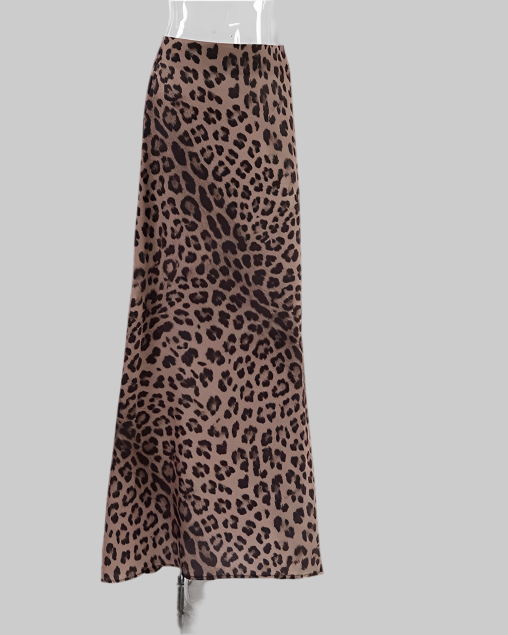 Leopard Print Maxi Skirt – Flowy Animal Print Statement Skirt - Modestly Vogue 