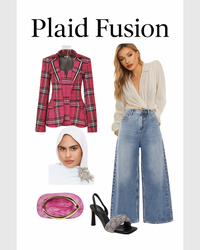 Plaid Fusion - Modestly Vogue 