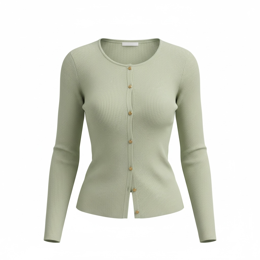 Button-Up Long Sleeve Knit Cardigan – Cozy & Stylish Layering Piece - Modestly Vogue 