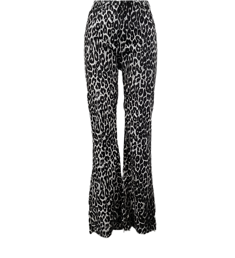 Leopard Print High Waist Pants – Bold, Comfortable & Modest - Modestly Vogue 