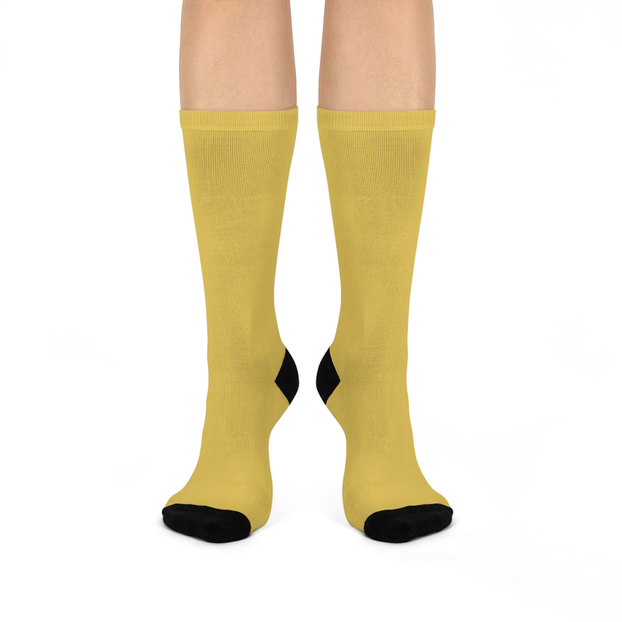 LEM™ Butter Yellow Signature Cushioned Crew Socks - Modestly Vogue 