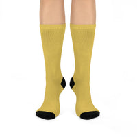 LEM™ Butter Yellow Signature Cushioned Crew Socks - Modestly Vogue 