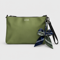 Olive Paisley Scarf Purse Charm