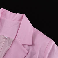 Cotton Cardigan Short Dress with Polo Collar & Lace-up Shirt Style - Modestly Vogue 