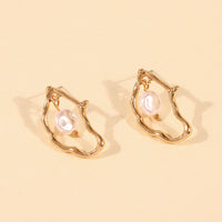 Irregular Design Sense Of Pearl Earrings Personality Temperament - Modestly Vogue 