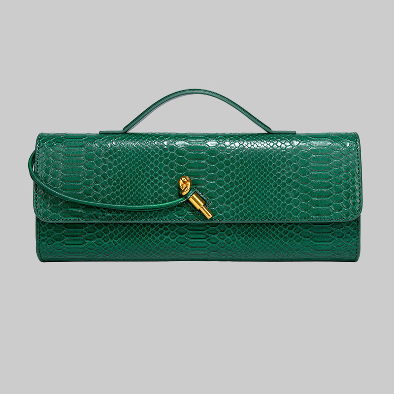 Botegga Dupe Hand-held Dinner Bag Purse Andiamo Clutch Leather - Modestly Vogue 