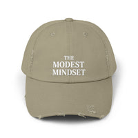 Unisex Distressed Cap – Modest Mindset Inspirational Hat for Everyday Style