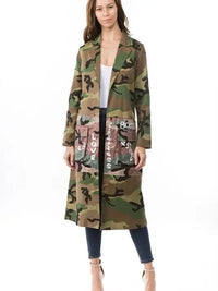 Women Fashion Camoflage Jackets