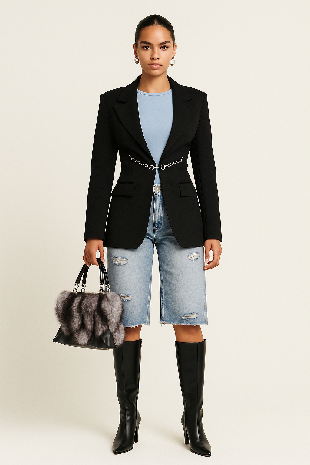 Distressed Denim - Modestly Vogue 