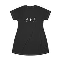 Black T-Shirt Skater Dress Hijabi Energy Athletic Tunic