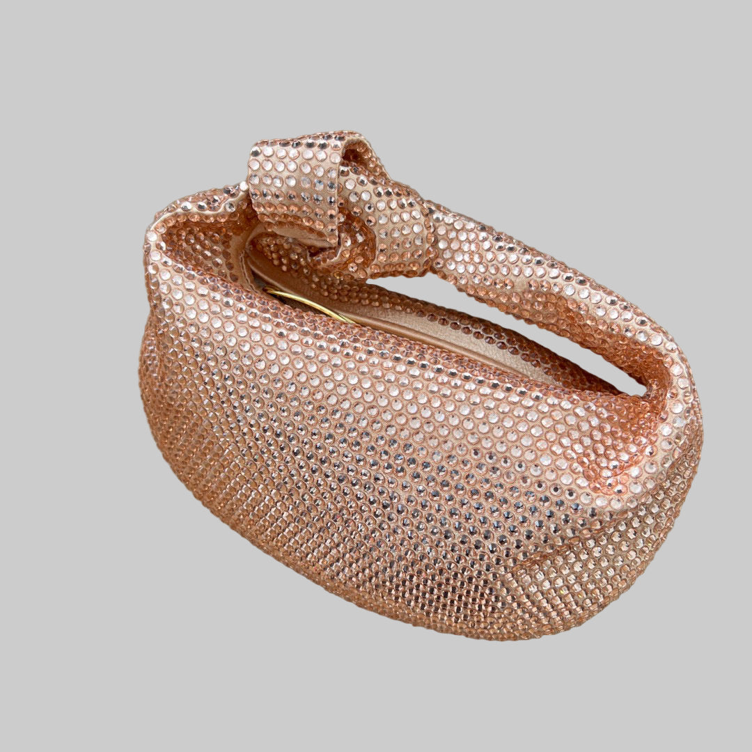 Knot Crystal Diamond Handbag | Large Capacity Luxury Purse - Modestly Vogue 