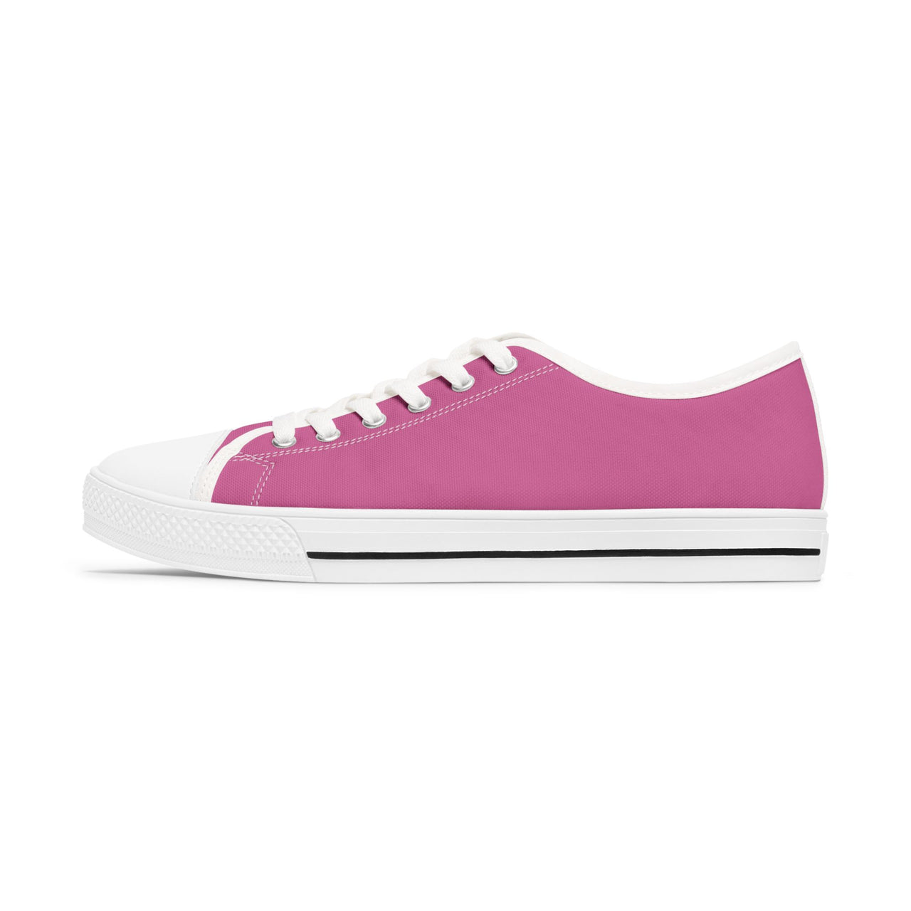 Pink Low Top Sneakers — "Unapologetic Hijabi" Classic Women's Canvas Trainers