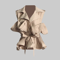 Patchwork Ruffled Shirt | Trendy & Feminine Design - Modestly Vogue 