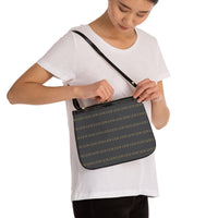 LEM Signature Monogram Mini Shoulder Bag — Grey & Gold LEM Pattern - Modestly Vogue 