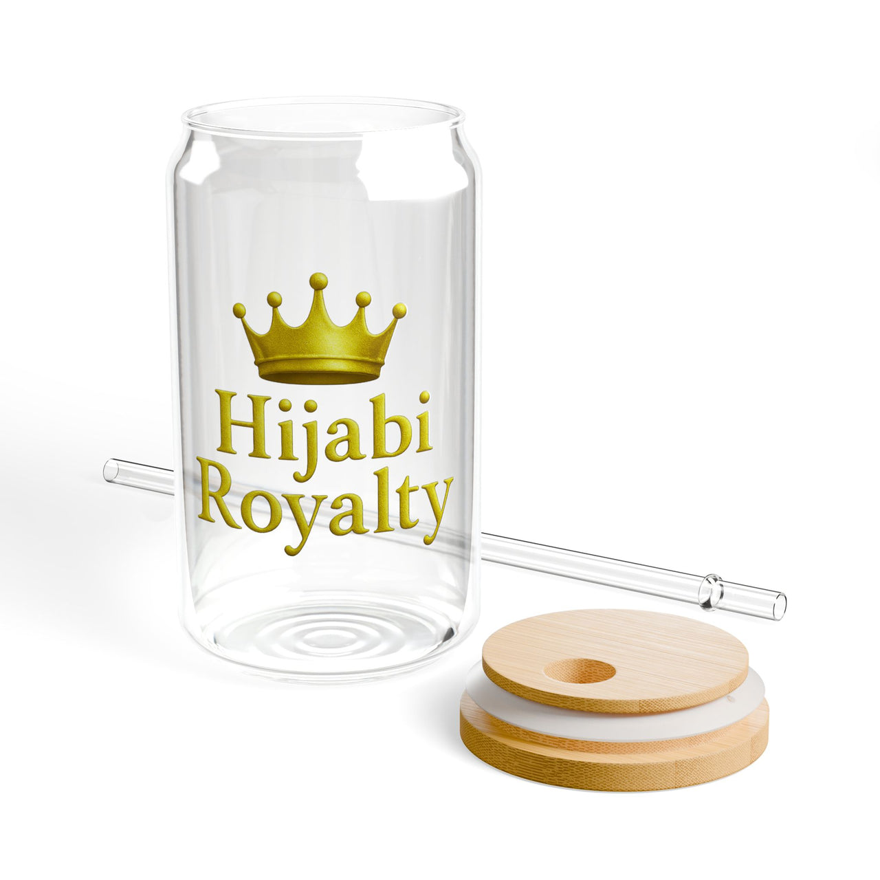 Hijabi Royalty™ Sipper Glass (16 oz)