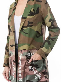 Women Fashion Camoflage Jackets