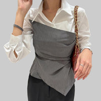 Shirt With Corset Top Shirt Blouse