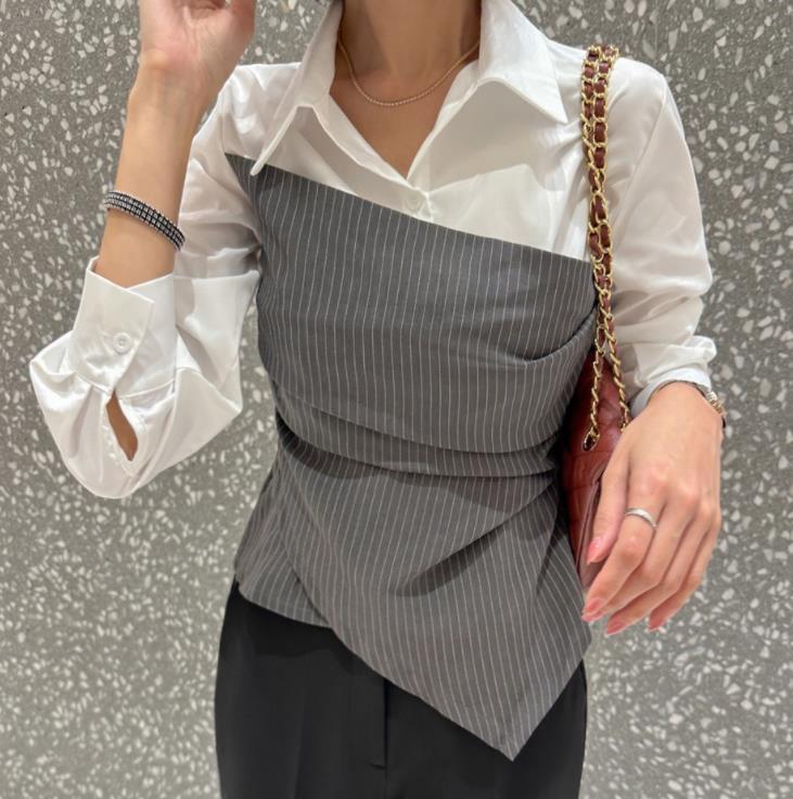 Shirt With Corset Top Shirt Blouse