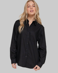 Long Sleeve Linen Blend Shirt | Lightweight & Stylish Women’s Shirt - Modestly Vogue 