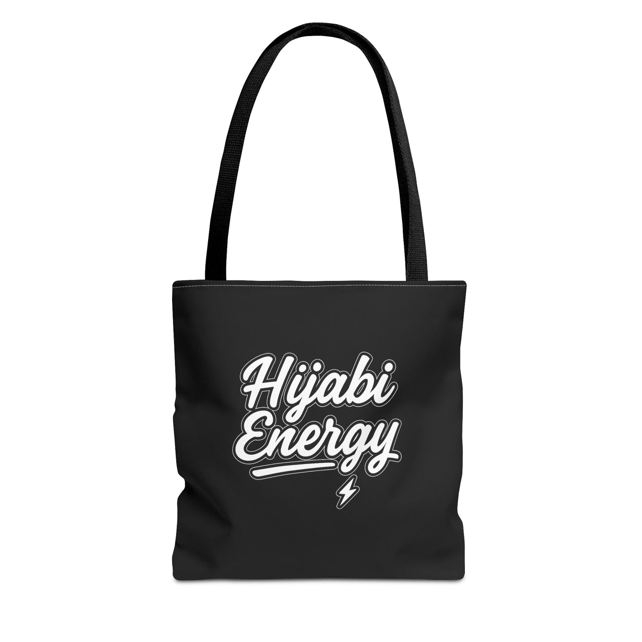 Hijabi Energy™ Tote Bag - Stylish and Functional for Every Occasion BLACK