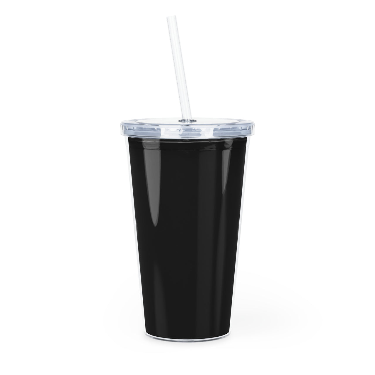 Black Hijabi Energy™ Reusable Plastic Tumbler with Straw – Everyday Hydration Cup