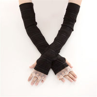 Sun Protection Gloves Women's Extended UV Protection Ice Silk Arm Protector Sleeves - Modestly Vogue 