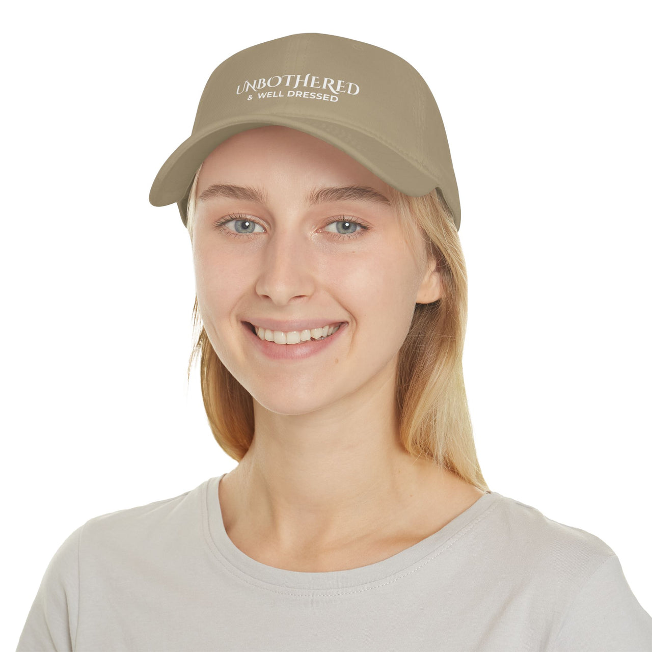 Unbothered & Well Dressed  Low Profile Statement Baseball Cap Modest Mindset Collection