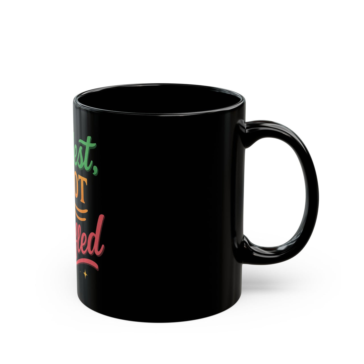 Modest Not Muffled Black Mug - Coffee Lover's Cup, Tea Mug, Motivational - Modestly Vogue 