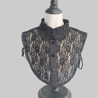 Korean Version All-match Shirt Decorated With Fake Collar Lace