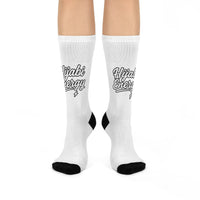 White Hijabi Energy™ Cushioned Crew Socks