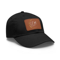 L.E.M. Leather Patch Signature Baseball Cap Hat - Modestly Vogue 