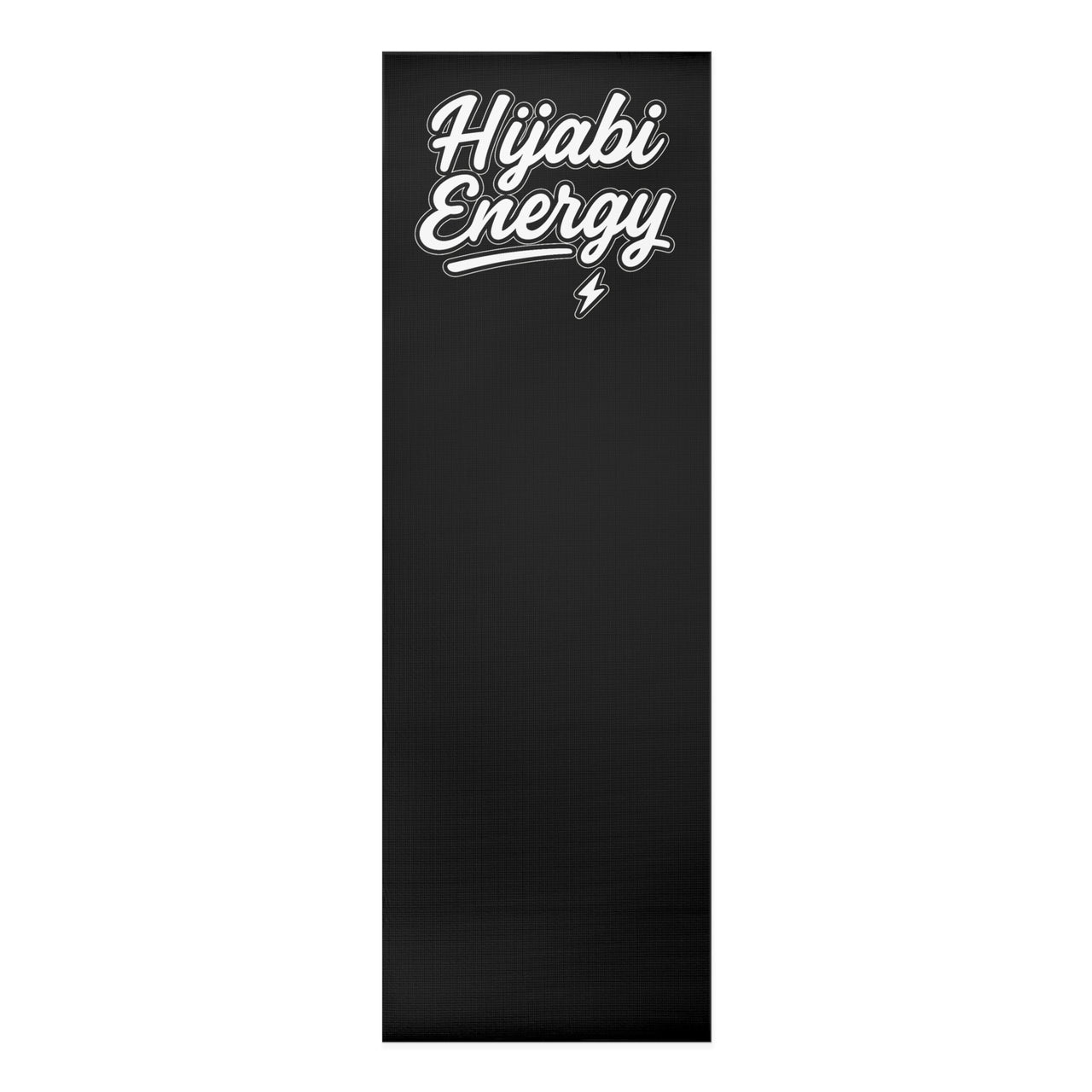 Hijabi Energy Foam Yoga Mat — Non-Slip Black Exercise Mat for Muslim Women