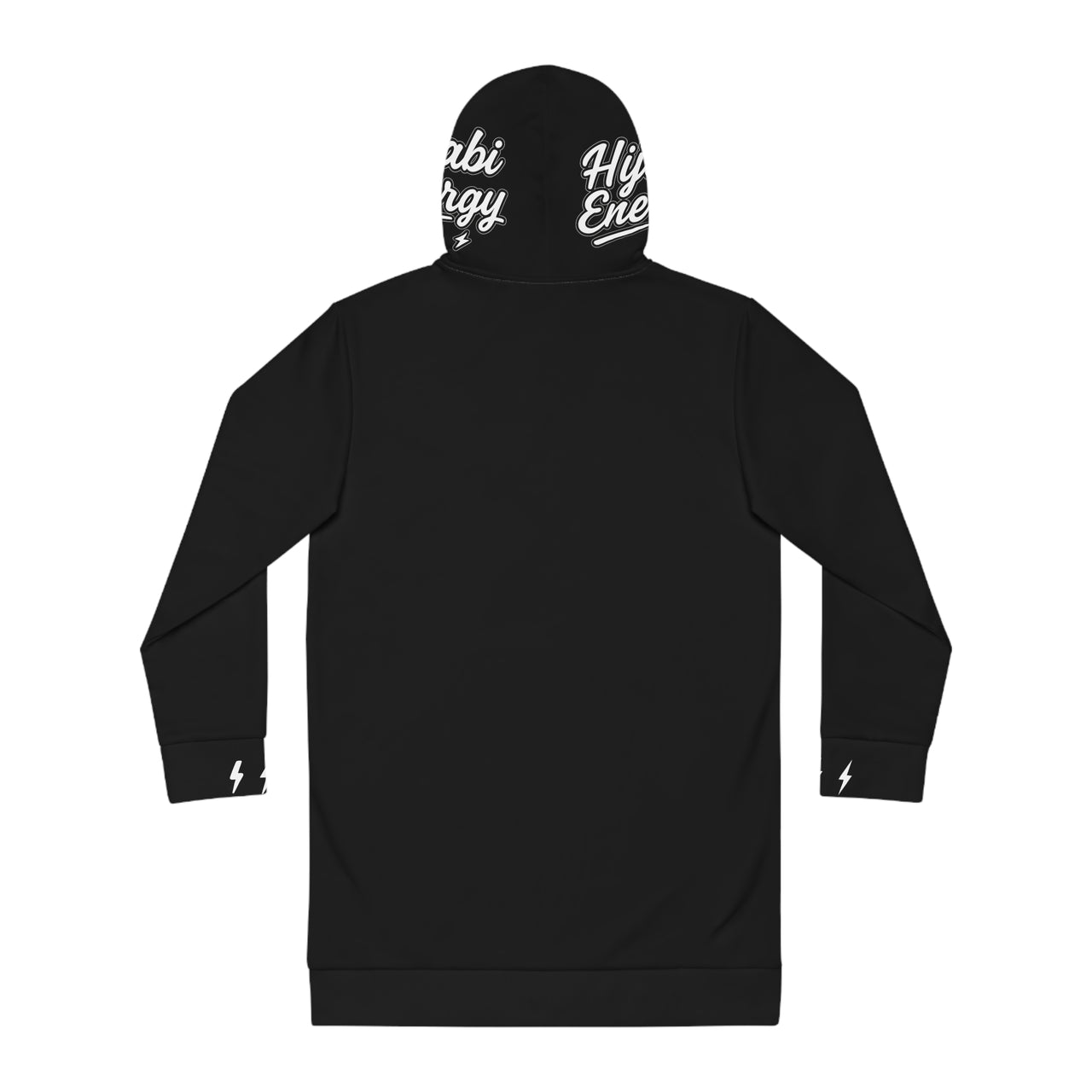 Hijabi Energy™ Hoodie Dress — Hijabi Girl™ Black Cozy Women's Pullover Dress Athletic Wear