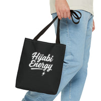 Hijabi Energy™ Tote Bag - Stylish and Functional for Every Occasion BLACK