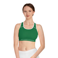 Sports Bra — 'Lift Every Moment' Minimalist Activewear for Gym & Yoga Green
