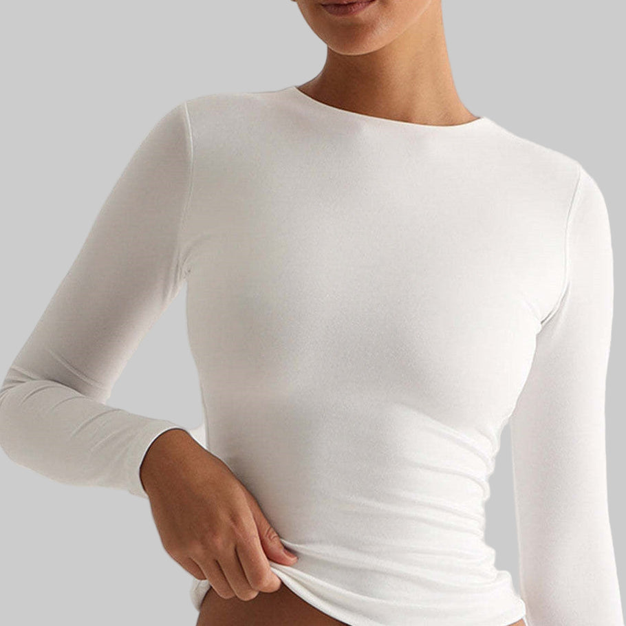 Layering Long Sleeve Top T-Shirt FItted